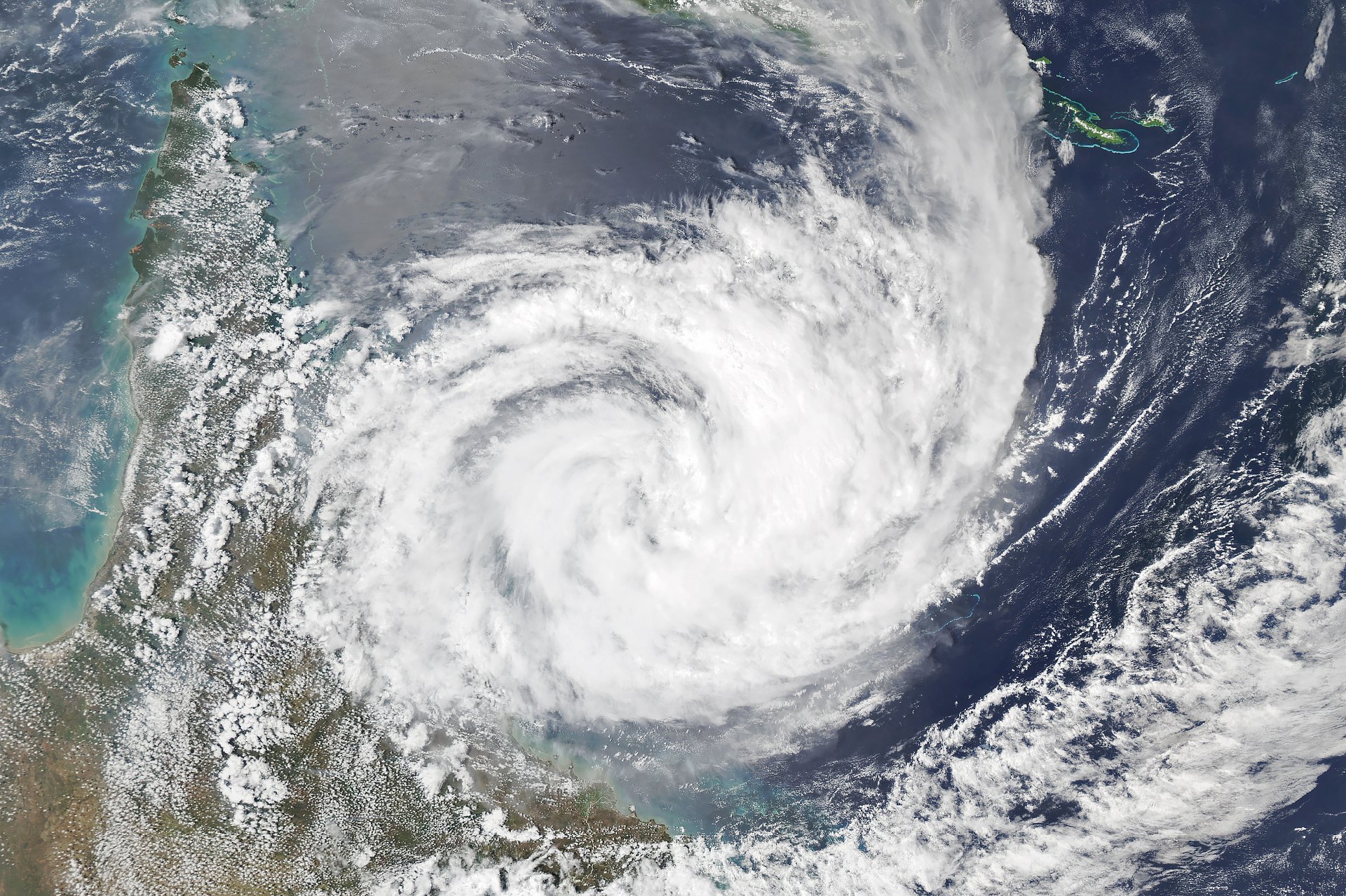 Tropical Cyclone Jasper approaching Queensland, 12 December 2023