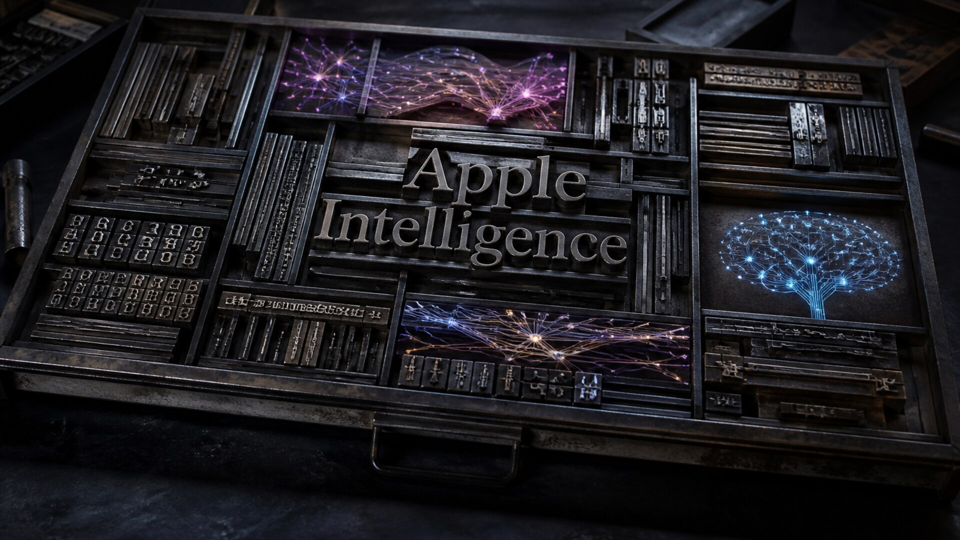 Printer's type case spelling Apple Intelligence