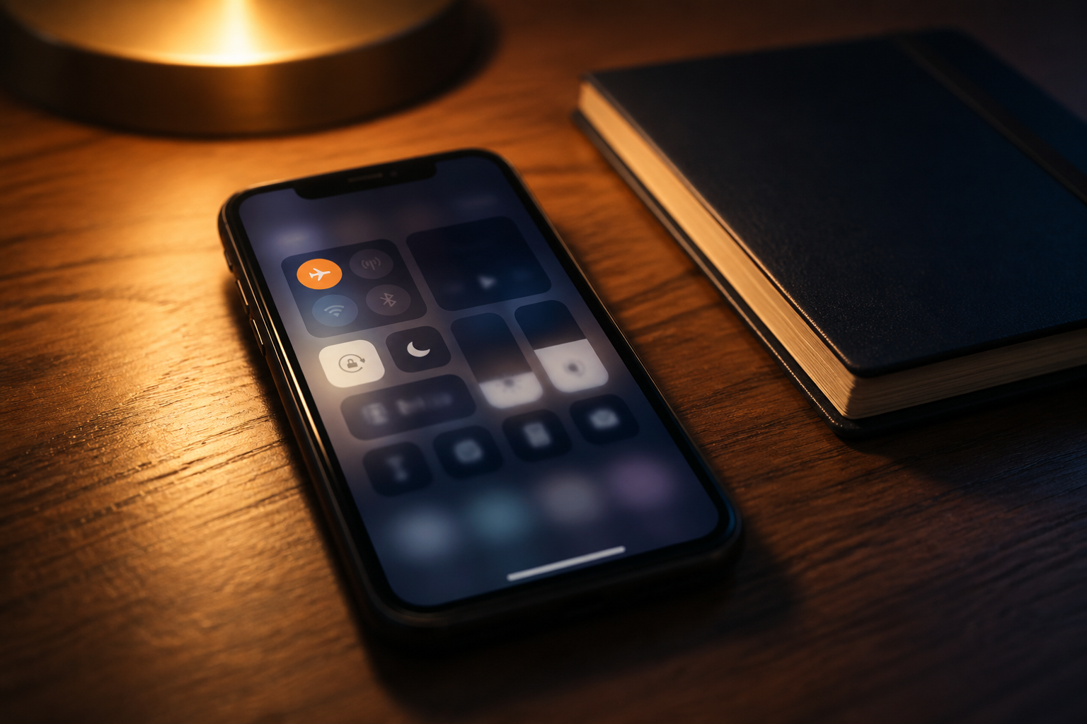 A phone on a night desk